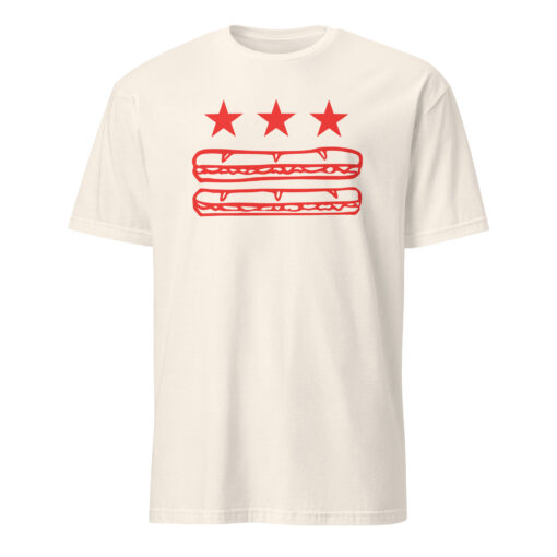 Washington DC Foodie Protest Tee – Sandwich Guy Parody Shirt | DC Flag Sub Design Cuccico - Image 7
