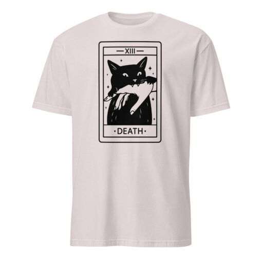 Tarot Card Black Cat Shirt – Tarot Death T-Shirt | Halloween Black Cat Shirt Cuccico - Image 3