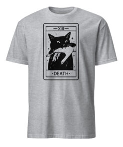Alternative view of Tarot Card Black Cat Shirt – Tarot Death T-Shirt | Halloween Black Cat Shirt Cuccico