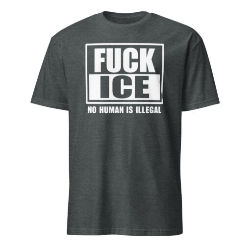 Fuck ICE Shirt – No Human Is Illegal Tee | Anti ICE Protest Shirt Cuccico - Image 4