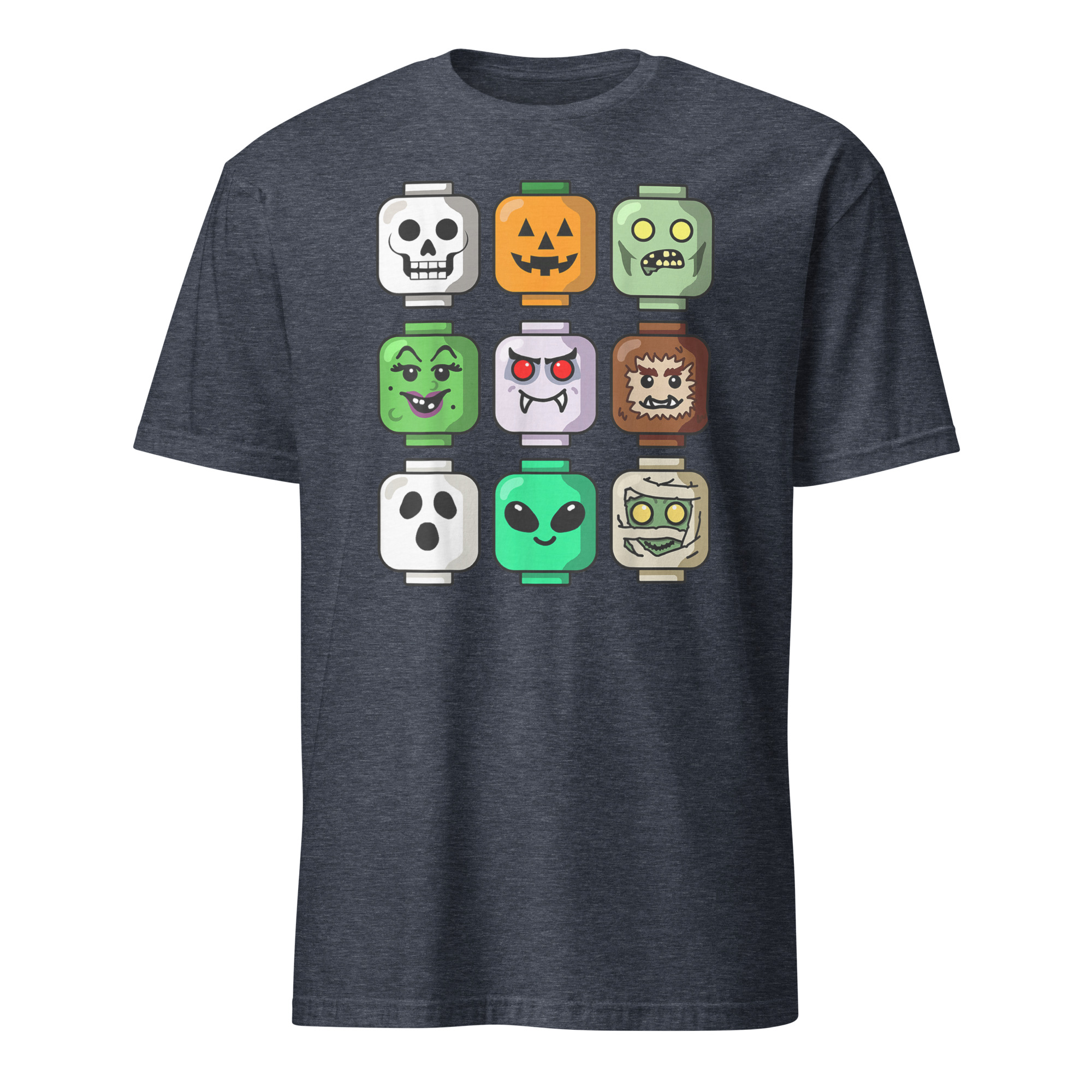 Halloween Building Brick Head Pumpkin Ghost Zombie Boys T-Shirt 5 Halloween Building Brick Head Pumpkin Ghost Zombie Boys T-Shirt - Image 5