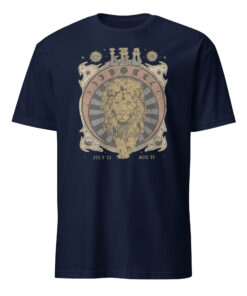 Alternative view of Celestial Leo Zodiac Shirt – Vintage Astrology Tee | Oversized Graphic | Cuccico