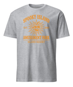Spooky Island Halloween Nostalgia Scooby Doo Shirt in Ice Grey