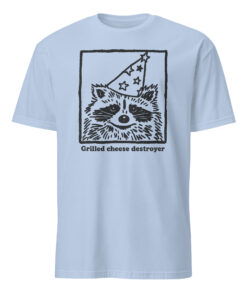 Grilled Cheese Destroyer Raccoon – Funny Party Animal Graphic Tee | Cuccico