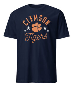 Alternative view of Pretty Clemson Tigers Paw T-Shirt – Graphic Tee for Fans | Cuccico