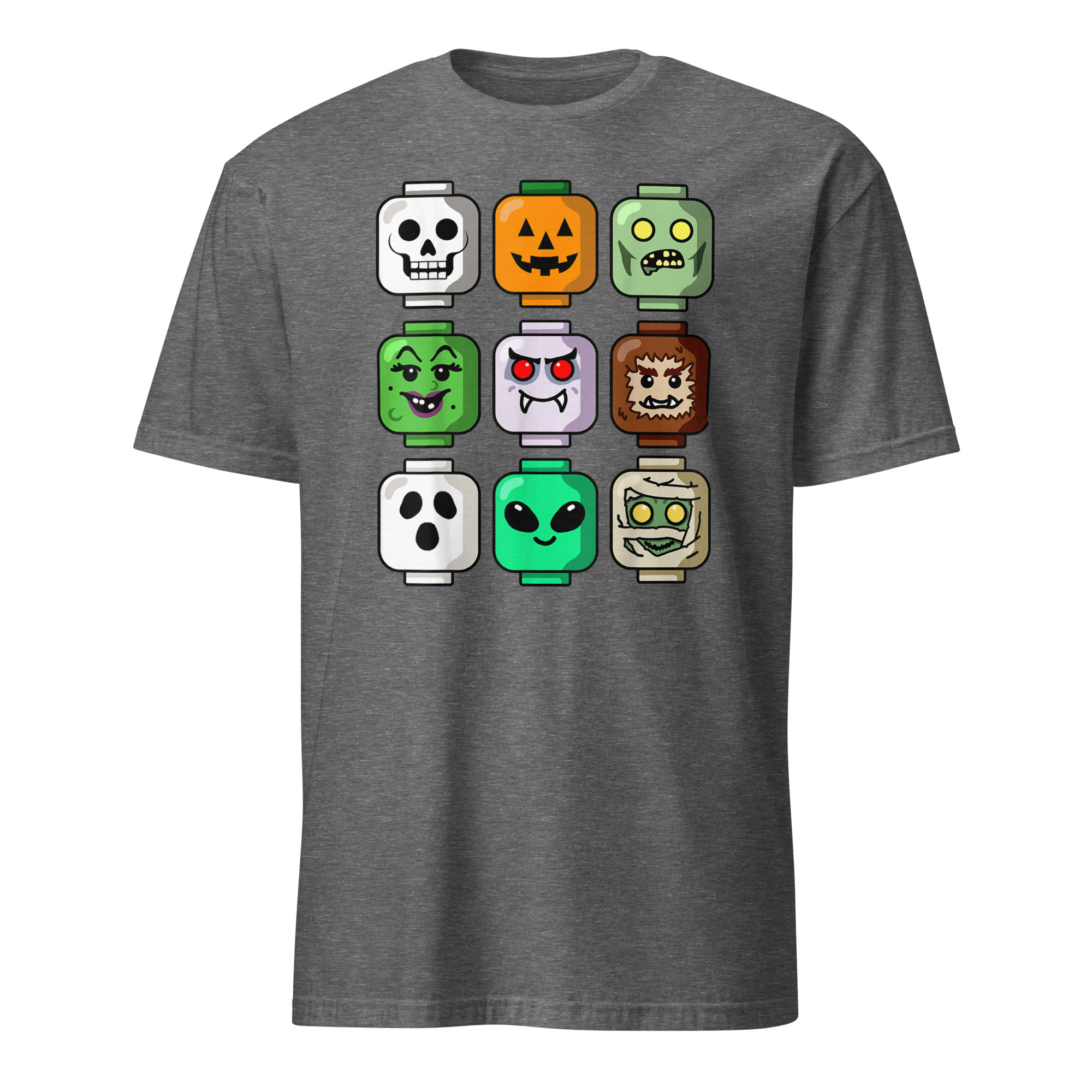 Halloween Building Brick Head Pumpkin Ghost Zombie Boys T-Shirt 7 Halloween Building Brick Head Pumpkin Ghost Zombie Boys T-Shirt - Image 7