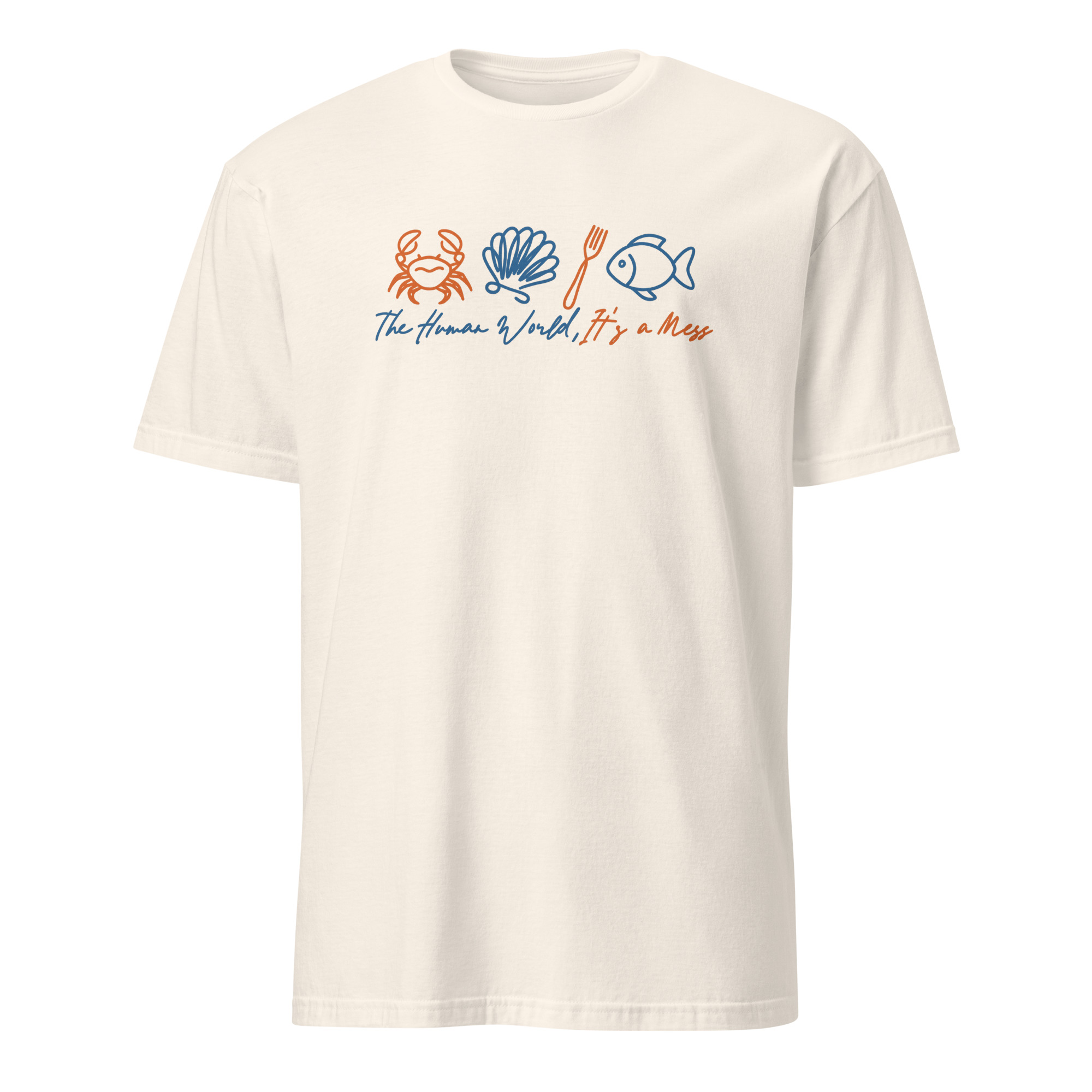 The Human World Is a Mess Sebastian Crab Shirt 7 The Human World Is a Mess Sebastian crab shirt in natural color