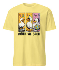 Bruh We Back Shirt, Silly Goose Back to School Tee | Cuccico