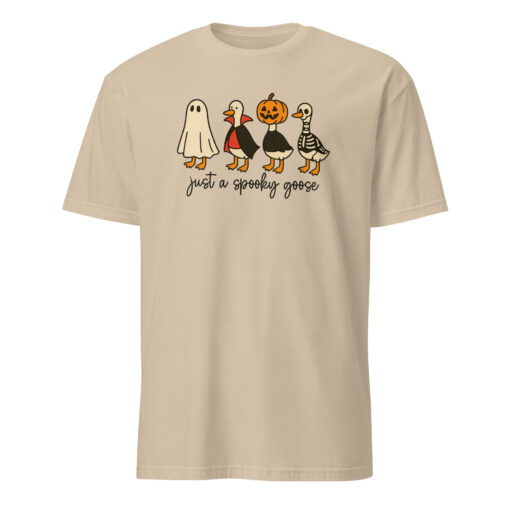 Just a Spooky Goose Graphic Tee – Cute Horror Halloween Shirt | Cuccico