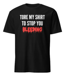 Tore My Shirt to Stop You Bleeding T-Shirt | Emotional Lyrics Tee | Cuccico