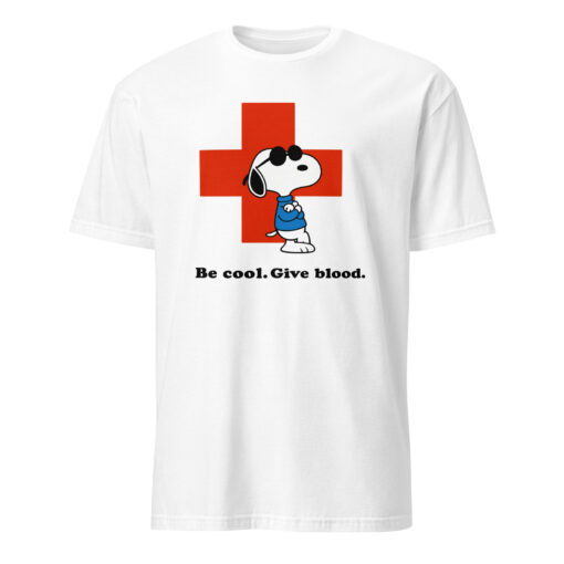 Be Cool Give Blood Snoopy Shirt – Snoopy Joe Cool Red Cross Tee | Peanuts Blood Donation T-Shirt Cuccico - Image 5
