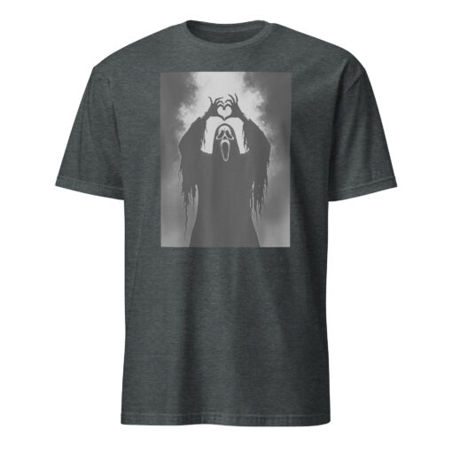 Scary Face Horror Poster Halloween T-Shirt - Image 4
