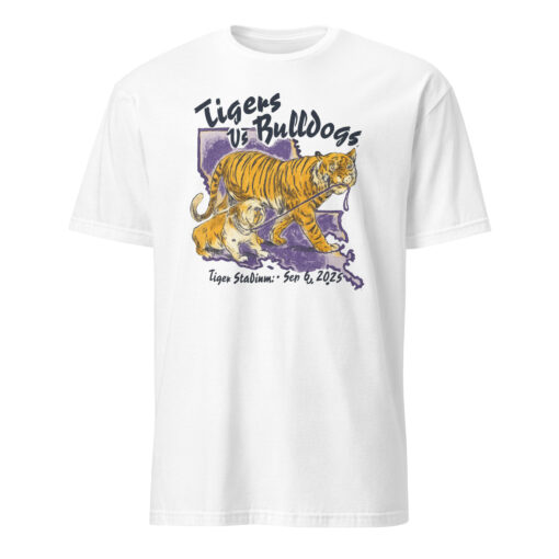 LSU Tigers vs Bulldogs Tiger Stadium Sep 6 2025 T-Shirt | Cuccico - Image 6