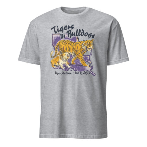 LSU Tigers vs Bulldogs Tiger Stadium Sep 6 2025 T-Shirt | Cuccico - Image 3