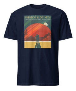 Alternative view of Retro Space Poster T-Shirt – Vintage Mars Travel Tee | Space Travel Shirt Cuccico