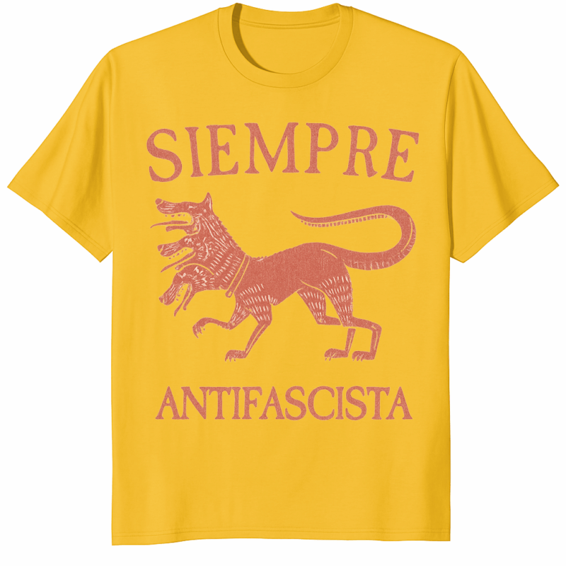 Vintage Antifascista Political Protest Shirt with bold protest design symbolizing resistance and activism