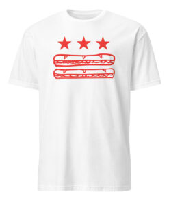 Washington DC Foodie Protest Tee – Sandwich Guy Parody Shirt | DC Flag Sub Design Cuccico