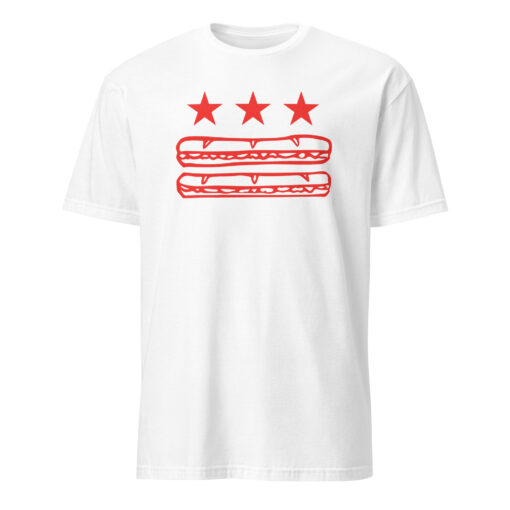 Washington DC Foodie Protest Tee – Sandwich Guy Parody Shirt | DC Flag Sub Design Cuccico - Image 8