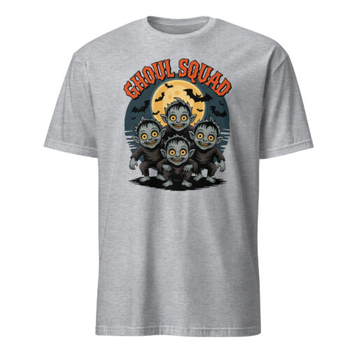 Spooky Halloween Family Ghoul Squad Shirt in Sport Grey – Matching Family Outfit