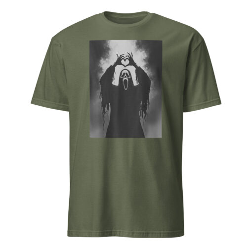 Scary Face Horror Poster Halloween T-Shirt - Image 8