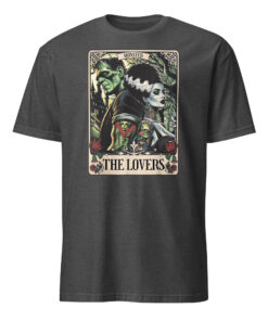 The Monster Frankenstein And Bride The Lovers Tarot Card T-Shirt