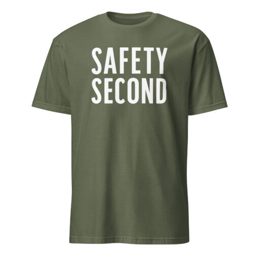 Safety Second Tee by Go Fast Don’t Die – Wyatt’s Black Safety Tee | The Runarounds Band Merch Cuccico - Image 8