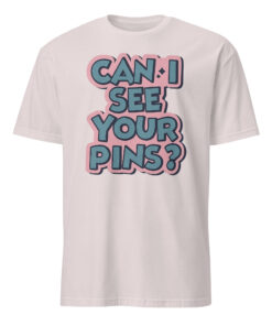 Can I See Your Pins Shirt in Ice Grey – Disney Pin Trading Tee