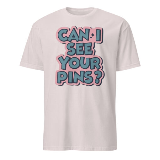 Can I See Your Pins Shirt in Ice Grey – Disney Pin Trading Tee