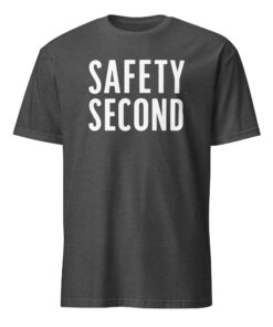 Safety Second Tee by Go Fast Don’t Die – Wyatt’s Black Safety Tee | The Runarounds Band Merch Cuccico 13 Safety Second Tee by Go Fast Don’t Die – Wyatt’s Black Safety Tee | The Runarounds Band Merch Cuccico