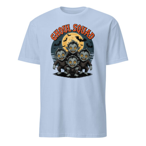 Spooky Halloween Family Ghoul Squad Shirt in Light Blue – Matching Family Outfit