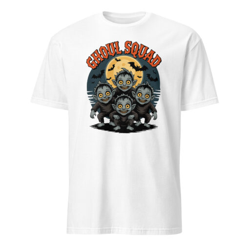 Spooky Halloween Family Ghoul Squad Shirt in White – Matching Family Outfit