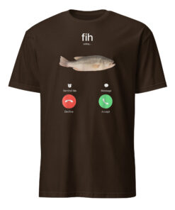 Fih Calling Meme Shirt – Funny Fish Phone Call T-Shirt | Cuccico