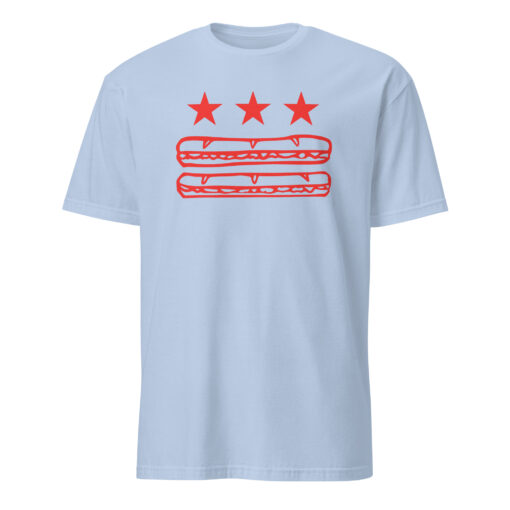 Washington DC Foodie Protest Tee – Sandwich Guy Parody Shirt | DC Flag Sub Design Cuccico - Image 3