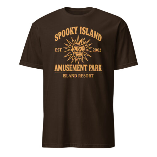 Spooky Island Halloween Nostalgia Scooby Doo Shirt in Dark Chocolate