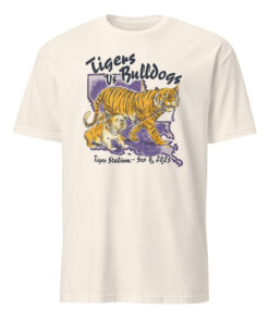 LSU Tigers vs Bulldogs Tiger Stadium Sep 6 2025 T-Shirt | Cuccico