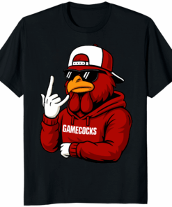 Cool Gamecocks Chicken Mascot Shirt in black
