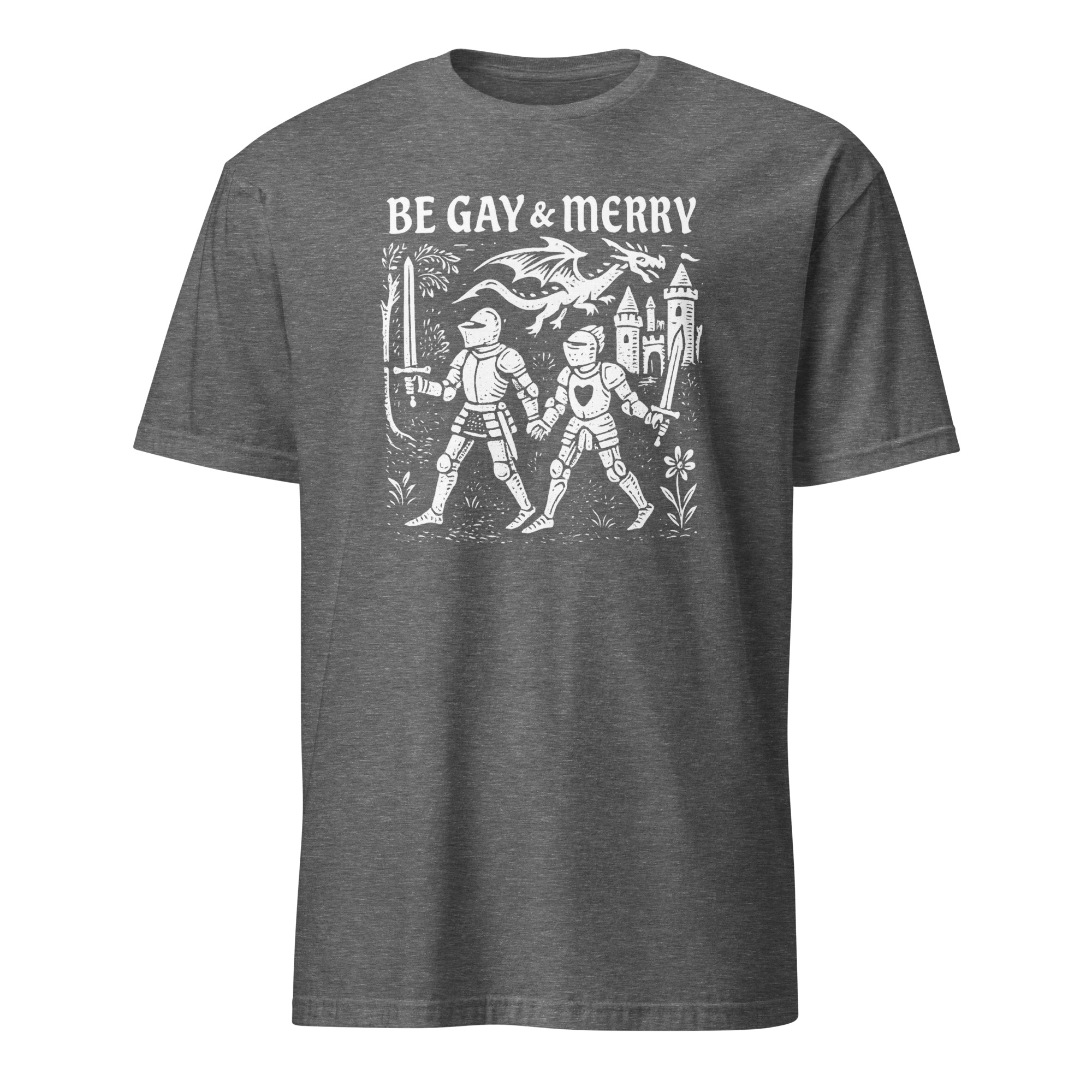 Be Gay & Merry Medieval Fantasy LGBTQ Tee | Castle Dragon Pride – Cuccico 7 Be Gay & Merry Medieval Fantasy LGBTQ Tee | Castle Dragon Pride – Cuccico - Image 7