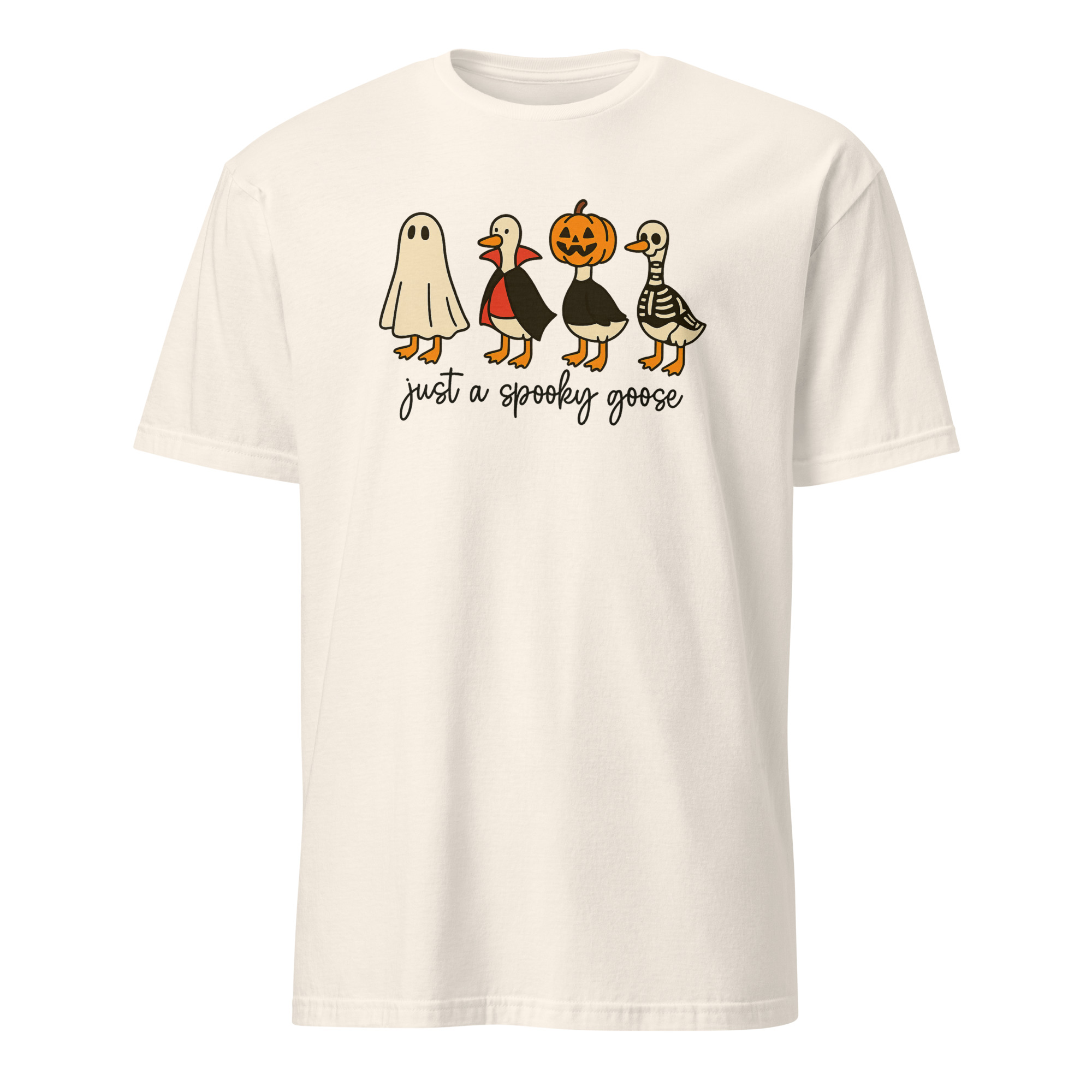Just a Spooky Goose Graphic Tee – Cute Horror Halloween Shirt | Cuccico 7 Just a Spooky Goose Graphic Tee – Cute Horror Halloween Shirt | Cuccico - Image 7