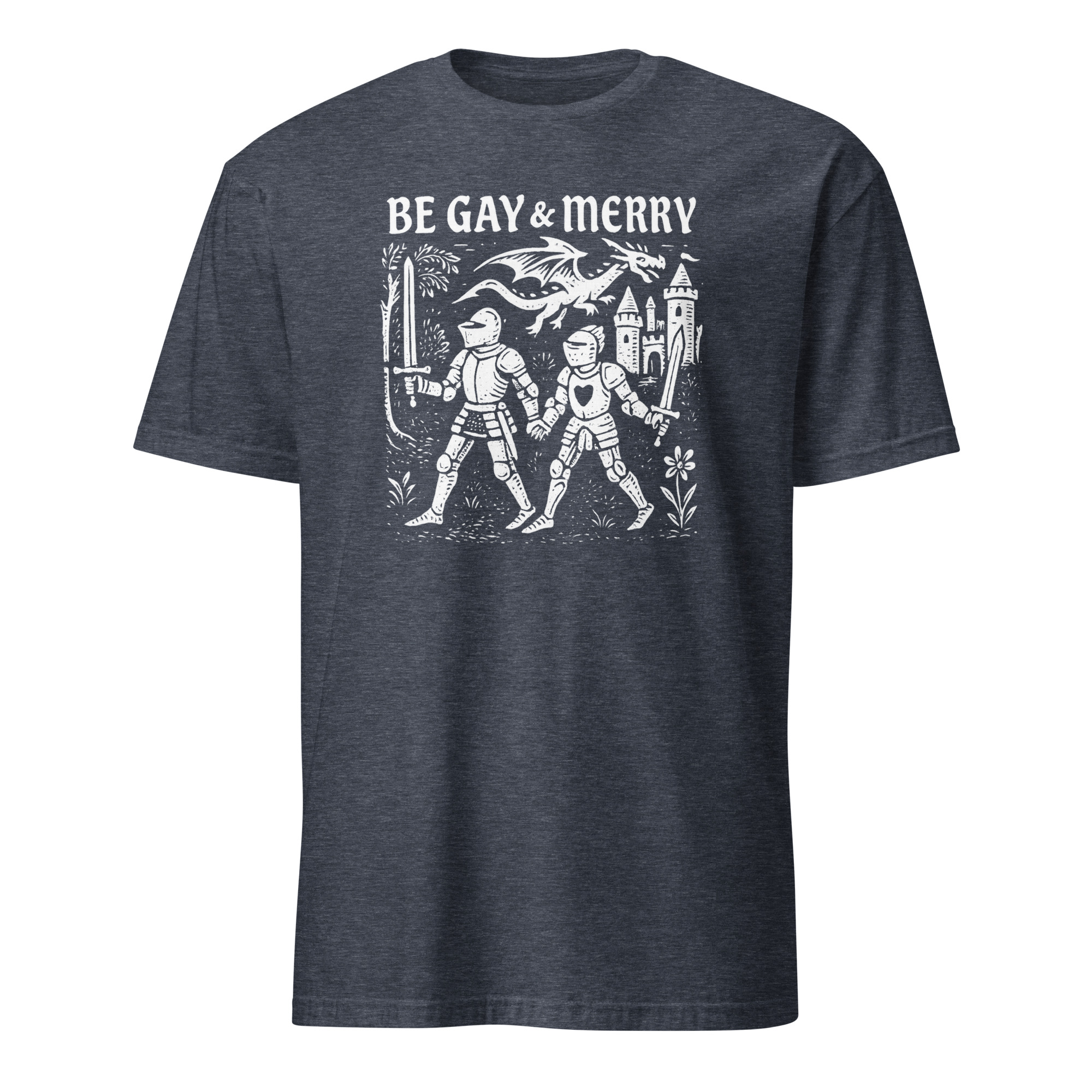 Be Gay & Merry Medieval Fantasy LGBTQ Tee | Castle Dragon Pride – Cuccico 5 Be Gay & Merry Medieval Fantasy LGBTQ Tee | Castle Dragon Pride – Cuccico - Image 5
