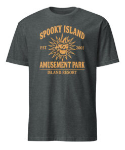 Spooky Island Halloween Nostalgia Scooby Doo Shirt in Dark Heather Grey