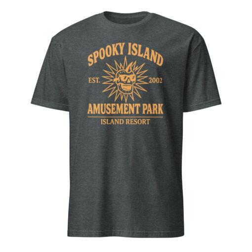 Spooky Island Halloween Nostalgia Scooby Doo Shirt in Dark Heather Grey