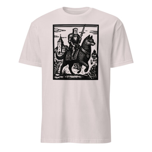 Knight Cat Rider Vintage T-Shirt – Retro 90s Medieval Cat Tee | Grimdark Fairycore – Cuccico - Image 5