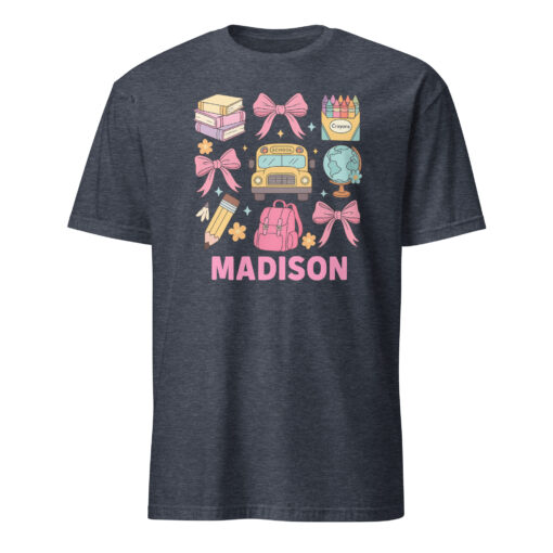 Personalized Back to School Shirt for Girls – First Day Custom Tee | Cuccico - Image 5