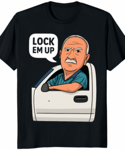Hit The Road Dude Lock Em Up Shirt – bold statement slogan graphic tee