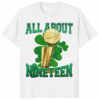 Jayson Tatum wearing All About 19 shirt white