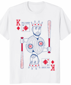 Kyle Tucker King Tuck shirt officially licensed Astros fan apparel in soft cotton