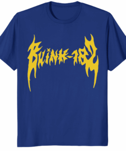 Lewis Graphic Reasonable Doubt Blink 182 Skeleton Shirt with skeleton design