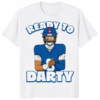 Ready To Darty Daniel Jones Shirt featuring a fun cartoon design and bold typography for NFL fans and tailgating culture.