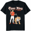 Tiger King Cleveland Shirt with slugger and chained tiger graphic for Cleveland baseball fans