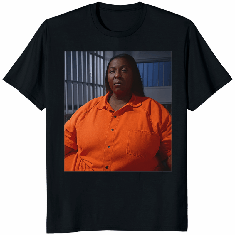 Tish James Mugshot Shirt 24 Black Tish James Mugshot Shirt parody mockup – political satire cotton tee